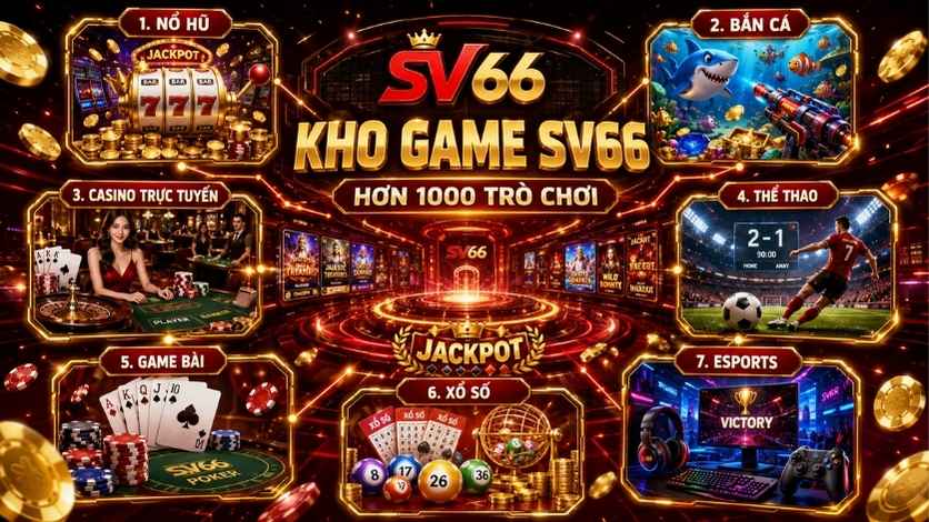 Kho game hot và đa dạng tại SV66