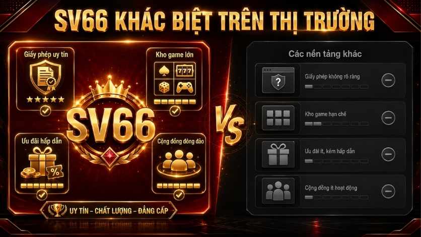 So sánh SV66 với các nhà cái khác